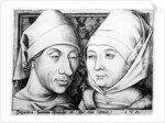 Portrait of Israhel van Meckenem and his wife Ida, c.1490 by Israhel van the younger Meckenem