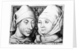 Portrait of Israhel van Meckenem and his wife Ida, c.1490 by Israhel van the younger Meckenem