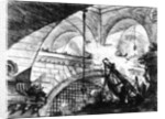 Plate from the 'Carceri d'invenzione' series, 1761 by Giovanni Battista Piranesi
