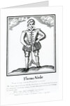 Thomas Nashe From a very scarce Pamphlet entitled 'The Trimming of Thomas Nashe Gentleman', published c.1819 by English School