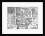 A Map of the Royal Palace and Gardens of Kensington, London, 1736 by John Rocque