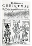 The Vindication of Christmas, 1653 by English School