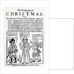 The Vindication of Christmas, 1653 by English School