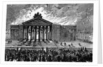Burning of the Court-House at Cork, c.1891 by English School