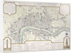 Plan of the Towns of London and Westminster, 1727 by Guillaume Danet