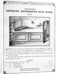 Advertisement for 'Doulton's Improved Housemaid's Slop Sinks', c.1880s by English School