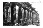 The Temple of Neptune at Paestum, etched by Francesco Piranesi, 1778 by Giovanni Battista Piranesi