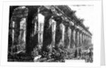 The Temple of Neptune at Paestum, etched by Francesco Piranesi, 1778 by Giovanni Battista Piranesi