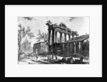 View of the Temple of Concord with the Arch of Septimius Severus and the Church of Santa Martina by Giovanni Battista Piranesi