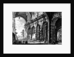View of the Remains of the Temple of Claudius near the Church of Santi Giovanni e Paolo by Giovanni Battista Piranesi