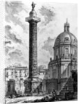 View of Trajan's Column and the Church of SS Nome di Maria by Giovanni Battista Piranesi