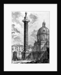 View of Trajan's Column and the Church of SS Nome di Maria by Giovanni Battista Piranesi