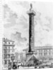 View of the Column of Marcus Aurelius in the Piazza Colonna by Giovanni Battista Piranesi