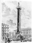 View of the Column of Marcus Aurelius in the Piazza Colonna by Giovanni Battista Piranesi