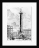 View of the Column of Marcus Aurelius in the Piazza Colonna by Giovanni Battista Piranesi