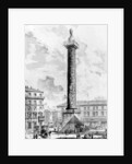 View of the Column of Marcus Aurelius in the Piazza Colonna by Giovanni Battista Piranesi