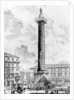 View of the Column of Marcus Aurelius in the Piazza Colonna by Giovanni Battista Piranesi