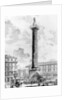 View of the Column of Marcus Aurelius in the Piazza Colonna by Giovanni Battista Piranesi