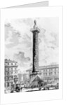View of the Column of Marcus Aurelius in the Piazza Colonna by Giovanni Battista Piranesi