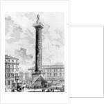 View of the Column of Marcus Aurelius in the Piazza Colonna by Giovanni Battista Piranesi