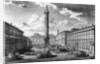 View of Piazza Colonna, Rome, 1752 by Giuseppe Vasi