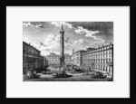 View of Piazza Colonna, Rome, 1752 by Giuseppe Vasi