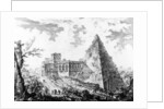 View of the Pyramid of Caius Cestius by Giovanni Battista Piranesi