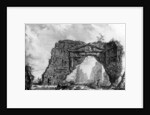 View of the ruined portico of the Villa dei Sette Bassi by Giovanni Battista Piranesi