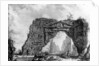 View of the ruined portico of the Villa dei Sette Bassi by Giovanni Battista Piranesi