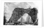 View of the ruined portico of the Villa dei Sette Bassi by Giovanni Battista Piranesi