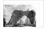 View of the ruined portico of the Villa dei Sette Bassi by Giovanni Battista Piranesi
