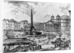 View of the Piazza della Rotonda by Giovanni Battista Piranesi