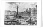 View of the Piazza della Rotonda by Giovanni Battista Piranesi