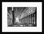 View of the interior of Basilica of San Paolo fuori le Mura by Giovanni Battista Piranesi