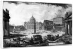 View of St Peter's Basilica and Piazza by Giovanni Battista Piranesi