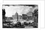 View of St Peter's Basilica and Piazza by Giovanni Battista Piranesi