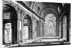View of the interior of St. Peter's Basilica by Giovanni Battista Piranesi