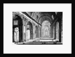 View of the interior of St. Peter's Basilica by Giovanni Battista Piranesi