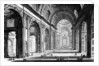 View of the interior of St. Peter's Basilica by Giovanni Battista Piranesi