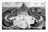 Bird's-eye view of St. Peter's Basilica and Piazza, form the 'Views of Rome' series, c.1760 by Giovanni Battista Piranesi
