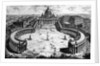 Bird's-eye view of St. Peter's Basilica and Piazza, form the 'Views of Rome' series, c.1760 by Giovanni Battista Piranesi
