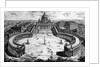 Bird's-eye view of St. Peter's Basilica and Piazza, form the 'Views of Rome' series, c.1760 by Giovanni Battista Piranesi