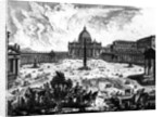 View of St. Peter's Basilica and Piazza by Giovanni Battista Piranesi