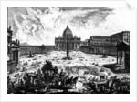 View of St. Peter's Basilica and Piazza by Giovanni Battista Piranesi