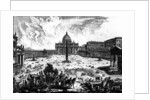 View of St. Peter's Basilica and Piazza by Giovanni Battista Piranesi