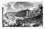View of the Piazza di Spagna by Giovanni Battista Piranesi