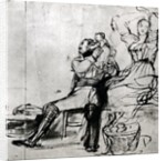 Study of Figures for 'Chelsea Pensioners reading the Gazette of the Battle of Waterloo', 1816-22 by David Wilkie