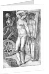 Nude looking at Herself in a Mirror by Michelangelo Buonarroti