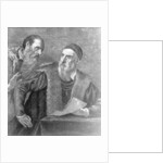 Portrait of Titian painted by himself with his friend Don Francesco del Mosaico by Titian (c.1488-1576) (after)