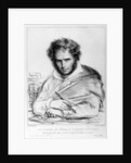 Self Portrait, print made by J. B. Lambert by Anne Louis Girodet de Roucy-Trioson